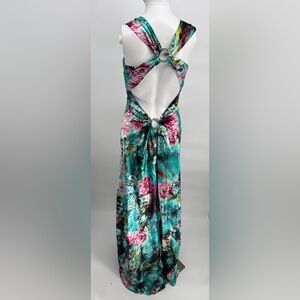 BLONDIE Nite STACY SKLAR Y2K Multicolor PROM Long Formal Evening Gown Dress 3